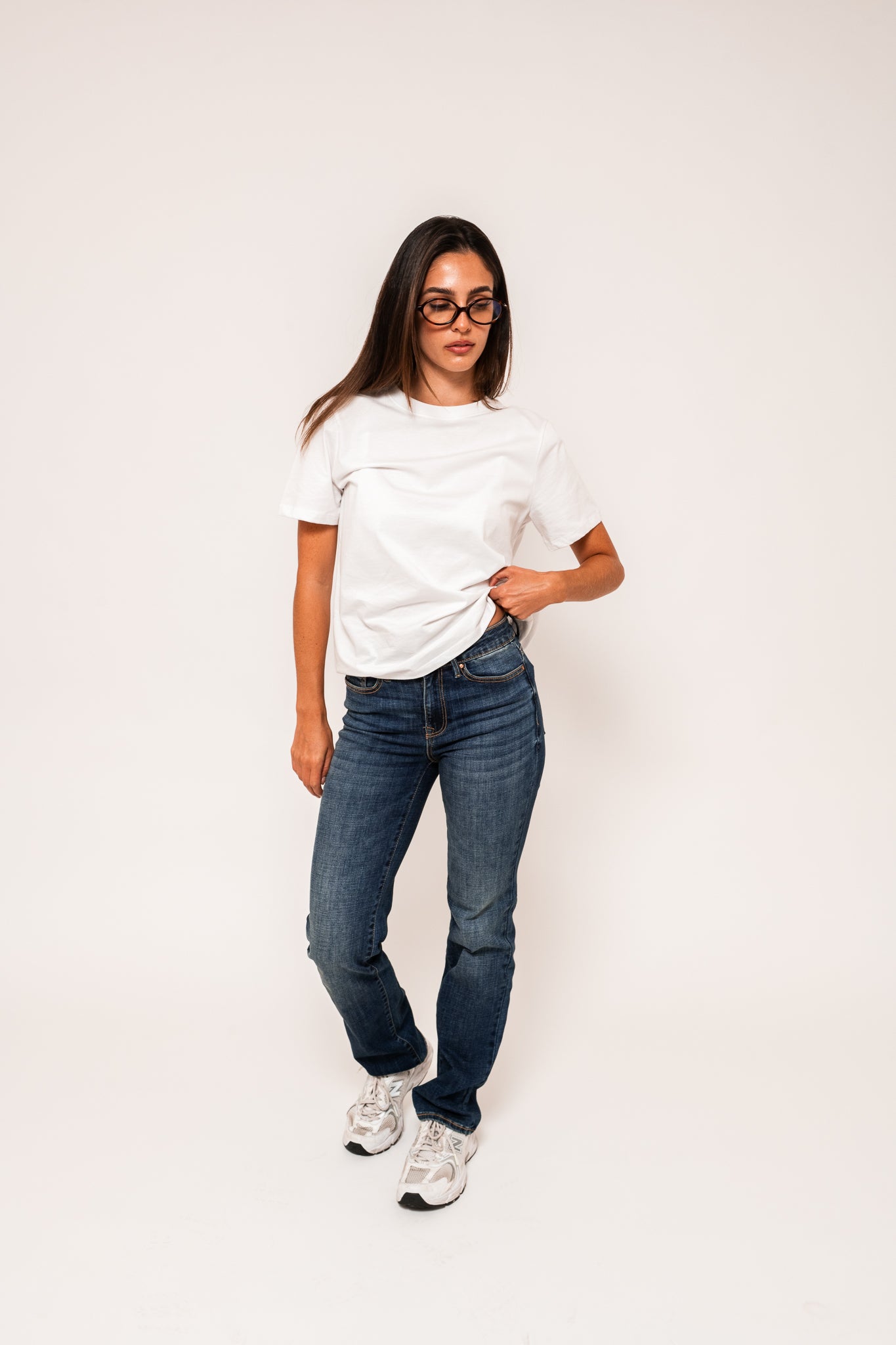 VMFLASH Straight Jeans - Dark Blue Denim